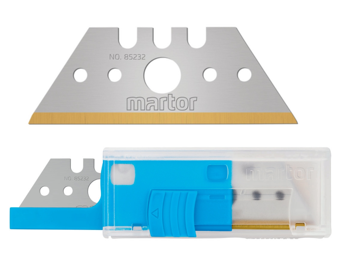 pics/Martor/New Photos/Klinge/85232/martor-85232-deep-edged-trapezoid-spare-blade-for-cutter-made-of-tin-coated-steel-53x19-mm-006.jpg